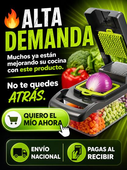 🔥Cortador Multifuncional: Picador de Verduras Múltiples + ENVÍO GRATIS🚚