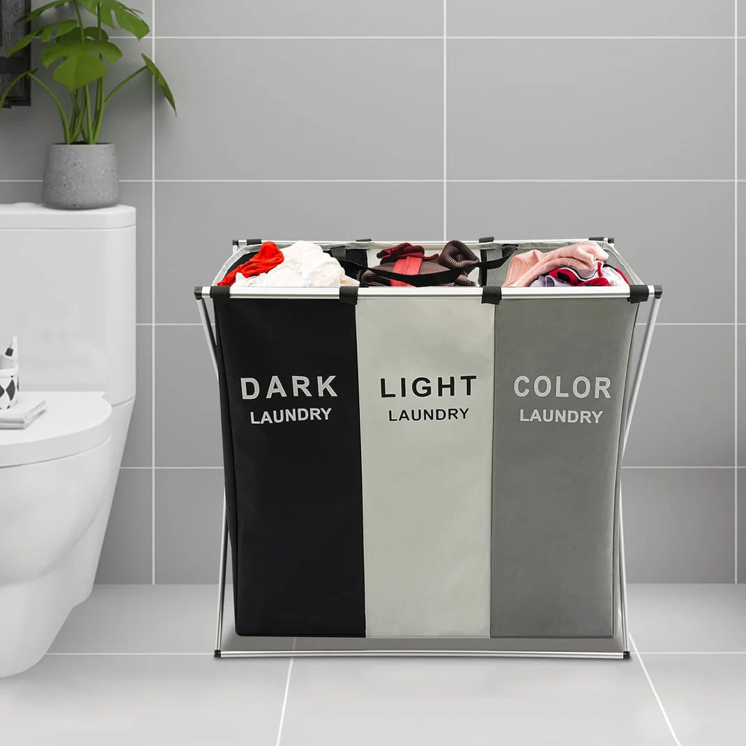 ⭐ Organizador De Lavandería Triple + Envío Gratis📦