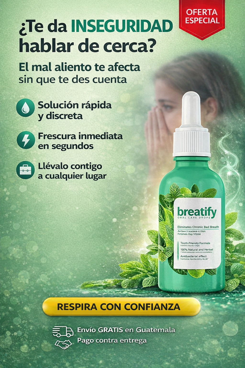 🔥GOTAS NATURALES PARA EL MAL ALIENTO: BREATIFY 🌿+ ENVÍO GRATIS  🚚
