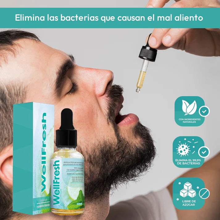 🔥Dile Adiós Al Mal Aliento En Segundos Y Acércate Con Confianza: Lleva Wellfresh🔥+ ENVÍO GRATIS 🚚