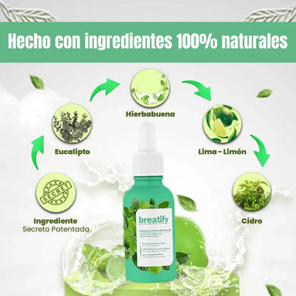 🔥GOTAS NATURALES PARA EL MAL ALIENTO: BREATIFY 🌿+ ENVÍO GRATIS  🚚