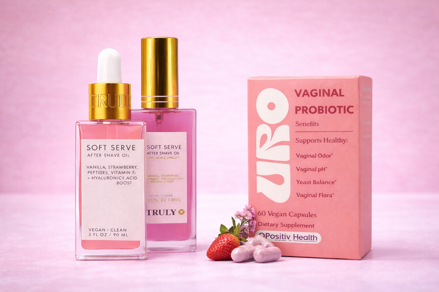 ⭐Combo Cuidado Intimo Femenino: Probióticos Vaginales URO + Aceites Truly + ENVÍO GRATIS 🚚