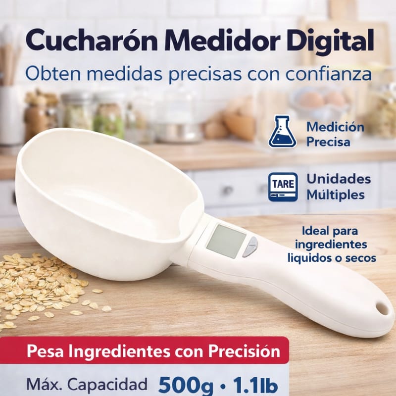 🔥Cuchara Medidora Digital De Cocina + ENVÍO GRATIS 🚚