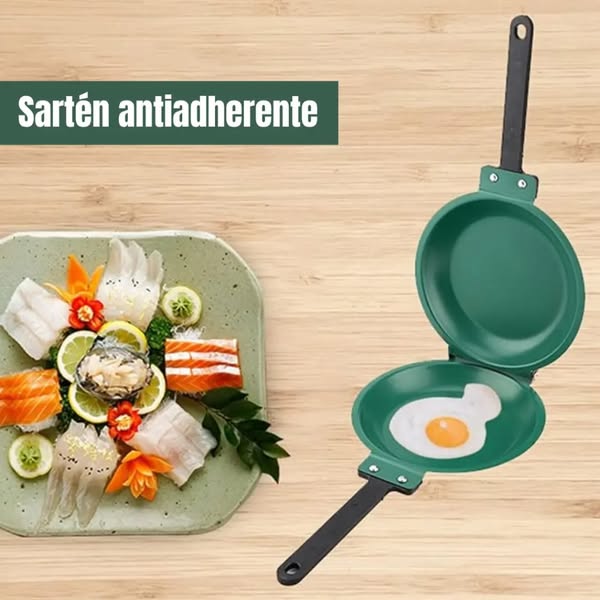 Sartén Doble Para Hacer Panqueques + ENVÍO GRATIS🚚