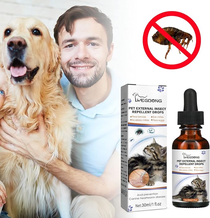 Gotas repelentes de garrapatas y pulgas para gatos y perros + ENVÍO GRATIS 🚚