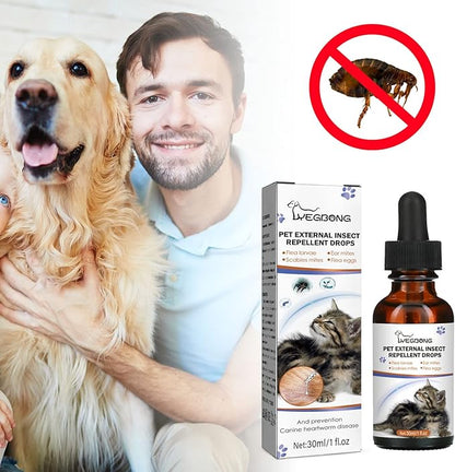 Gotas repelentes de garrapatas y pulgas para gatos y perros + ENVÍO GRATIS 🚚