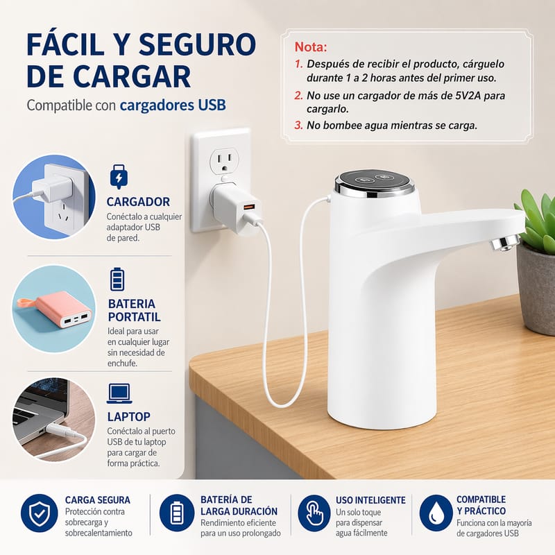 💧💪Deja De Levantar Ese Pesado Garrafón: Solo Presionas Un Botón y El Agua Sale Sola + ENVÍO GRATIS 🔥🎁