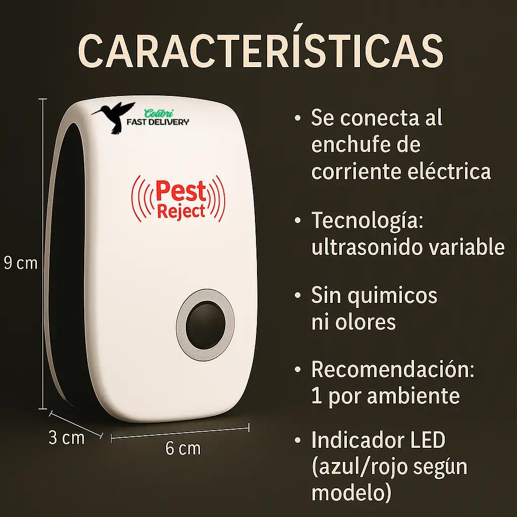 🔥🐭Aprovecha Esta Oportunidad: Disponible El Repelente Eléctrico Ultrasónico 🐭+ ENVÍO GRATIS🚚