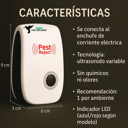 🔥🐭Aprovecha Esta Oportunidad: Disponible El Repelente Eléctrico Ultrasónico 🐭+ ENVÍO GRATIS🚚