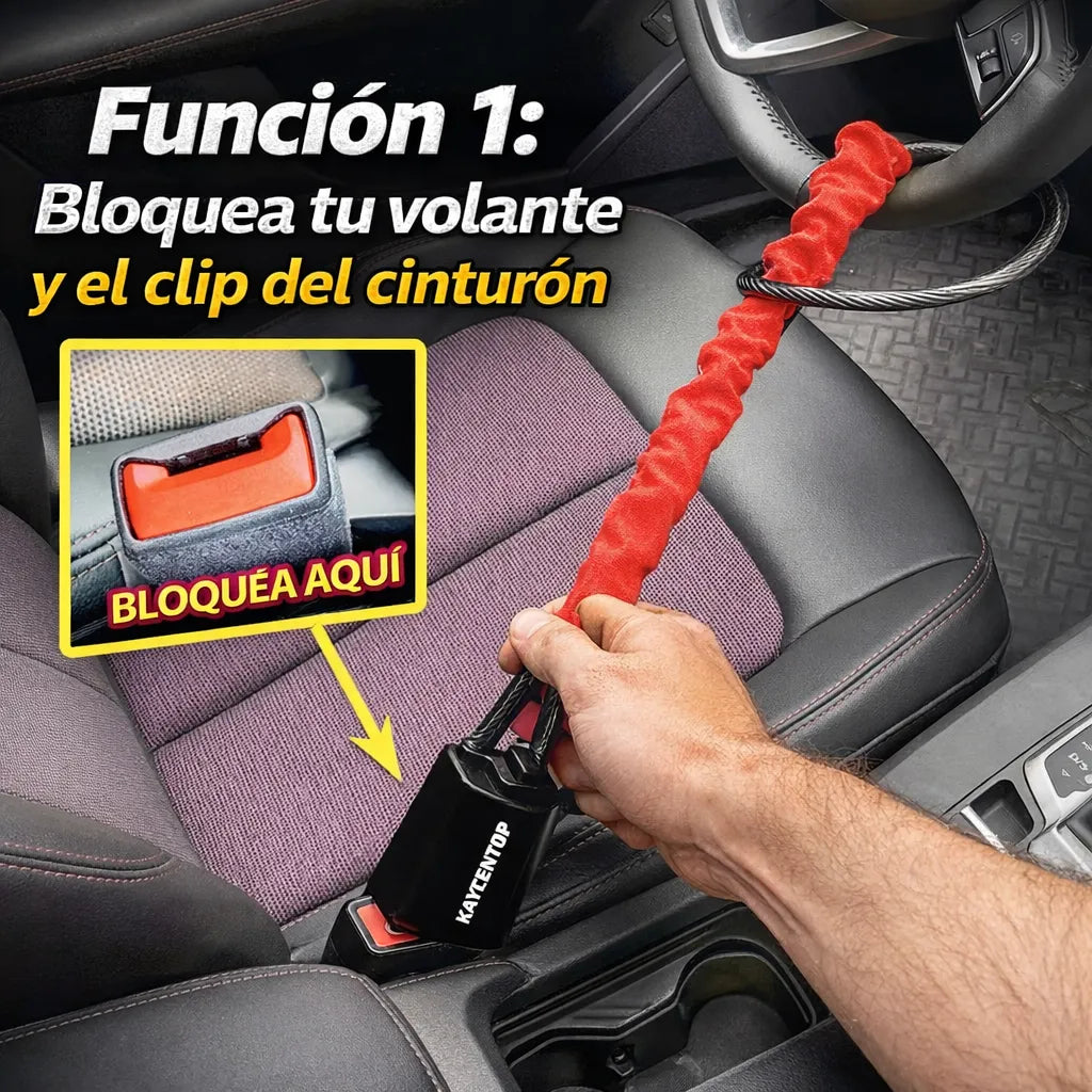 Seguridad Real Sin Complicaciones: Bloqueador De Volante🔒🚚 + ENVÍO GRATIS 📦