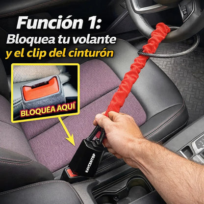 Seguridad Real Sin Complicaciones: Bloqueador De Volante🔒🚚 + ENVÍO GRATIS 📦