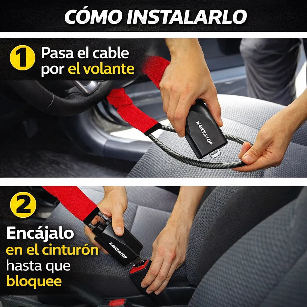 Seguridad Real Sin Complicaciones: Bloqueador De Volante🔒🚚 + ENVÍO GRATIS 📦