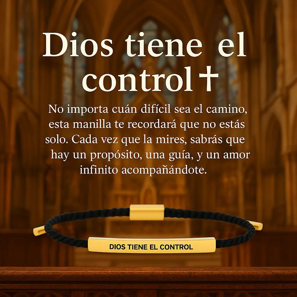 ❤️🙌Lleva Hoy Tu Hermosa Pulsera de Fé y Esperanza: Dios Tiene el Control 🙌❤️ + ENVÍO GRATIS🚚