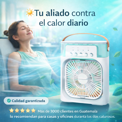 AIR COOLER©3 en 1 | Ventilador Portátil Con Humidificador