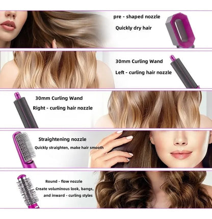 ✨💕Peine Secador de Cabello 5 En 1 Multifunción Rizador/ Alisador/ Secador✨💕+ Envío Gratis 🚛  Pagas En Casa🏠