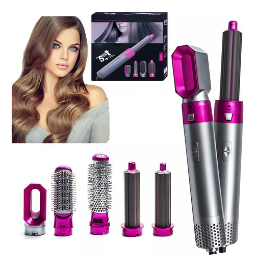 ✨💕Peine Secador de Cabello 5 En 1 Multifunción Rizador/ Alisador/ Secador✨💕+ Envío Gratis 🚛  Pagas En Casa🏠