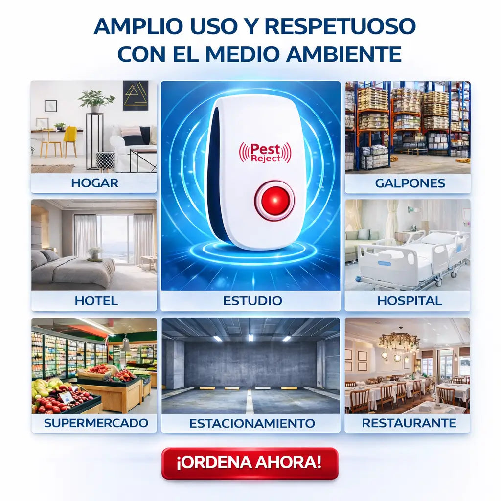 🔥🐭Aprovecha Esta Oportunidad: Disponible El Repelente Eléctrico Ultrasónico 🐭+ ENVÍO GRATIS🚚