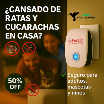 🔥🐭Aprovecha Esta Oportunidad: Disponible El Repelente Eléctrico Ultrasónico 🐭+ ENVÍO GRATIS🚚