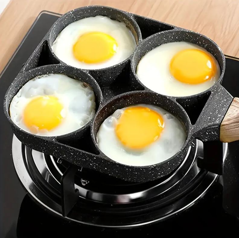 🔥 🍳 Cocina 4 alimentos al mismo tiempo: Sartén 4 Puestos Multiuso Antiadherente + ENVÍO GRATIS 🚚