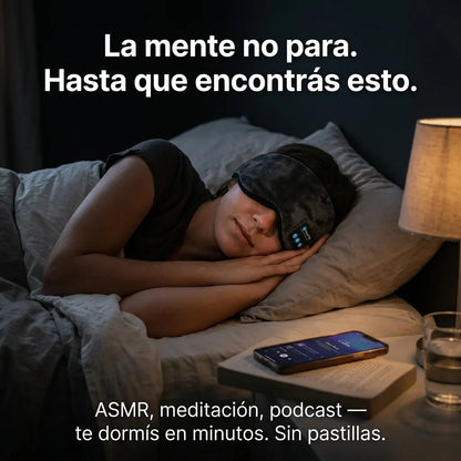 ¿Te Cuesta Dormir Por La Luz O El Ruido? Antifaz Bluetooth Sueño + ENVÍO GRATIS 🚚