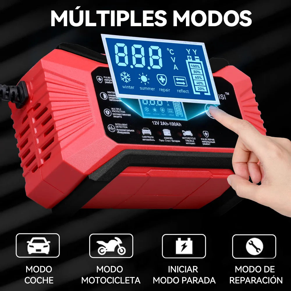 🔥 Cargador - Arrancador Portátil de Batería Para Autos y Motos, Inteligente Y Rápido  + ENVÍO GRATIS 🚚