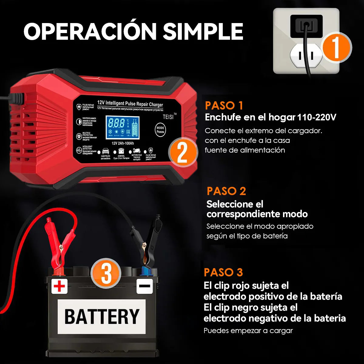 🔥 Cargador - Arrancador Portátil de Batería Para Autos y Motos, Inteligente Y Rápido  + ENVÍO GRATIS 🚚