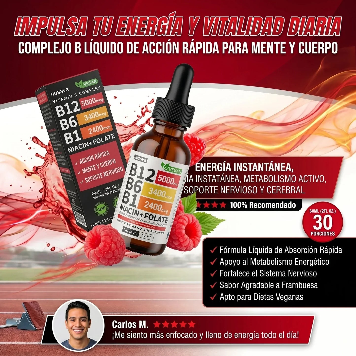 RECUPERA TU ENERGÍA, ENFOQUE Y CLARIDAD MENTAL EN DÍAS — SIN CAFÉ NI ESTIMULANTES ARTIFICIALES  OFERTA 2 X 1 - ⭐⭐⭐⭐⭐