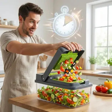 🔥Cortador Multifuncional: Picador de Verduras Múltiples + ENVÍO GRATIS🚚