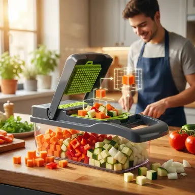 🔥Cortador Multifuncional: Picador de Verduras Múltiples + ENVÍO GRATIS🚚